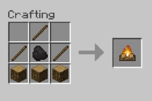 How To Make A Campfire in Minecraft