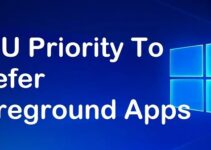 set cpu priority to prefer foreground apps windows 8.1